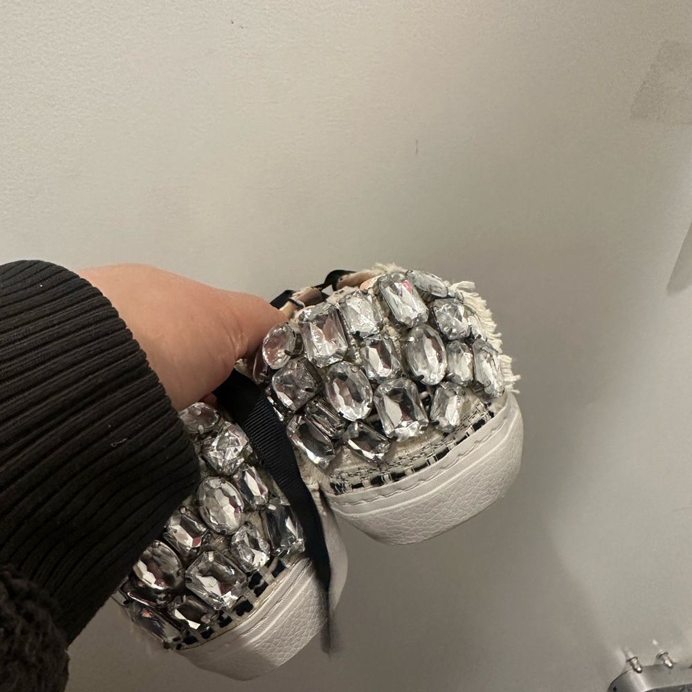 Crystal Embellished Women's Sneakers